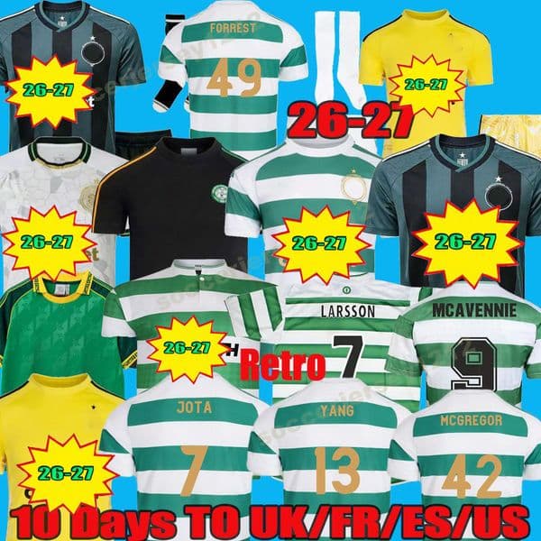 Celts 26 27 Jerseys EDOUARD Celticfc Jerseys 2026 2027 men kids sets kit IDAH KYOGO MCGREGOR SCHMEICHEL irish celticfootball jerseys Irish Larsson 1988 Retro 2003 04