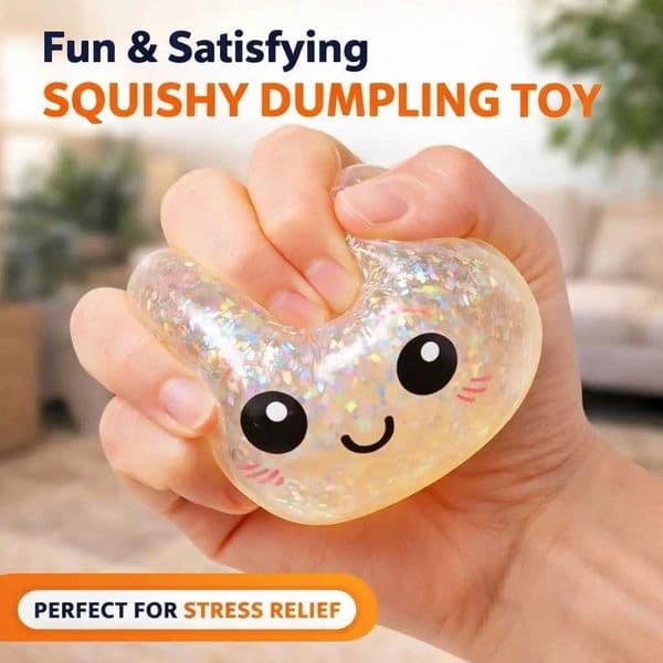 2026 New Glitter Dumpling Box Dumplings Squishy Anxiety Fidget Soft Squeeze Decompression Dough X260511 Toy