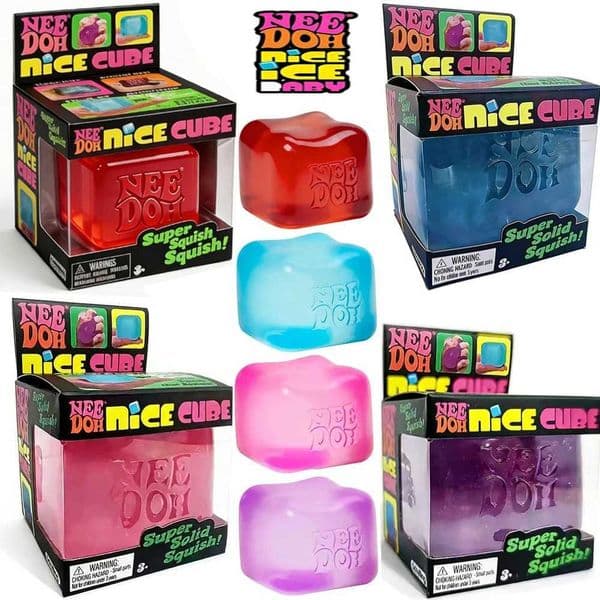 NeeDOH Model Soft Squishy Toy Nice Cube Sensory Stress Reliever Fidget Tool for Anxiety for Adults Kids Premium in StockT260512