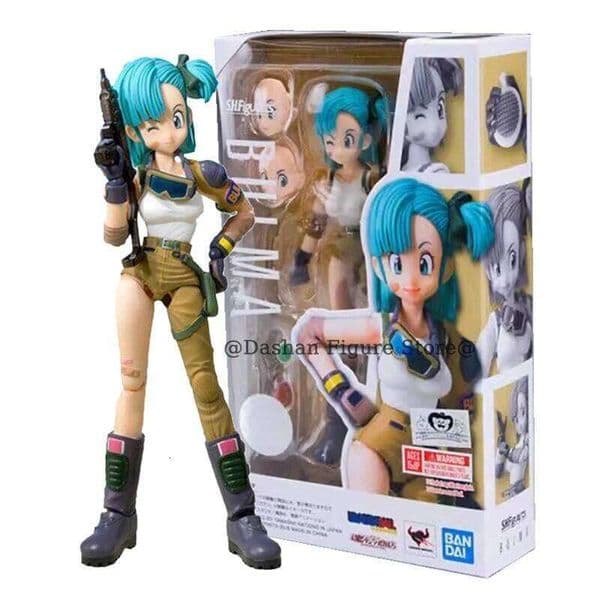 13.5cm Anime Dragon Ball Figures Bulma Action Figure Movable PVC Collection Doll SHF Childhood Son Goku Figurine Model Toys W260512