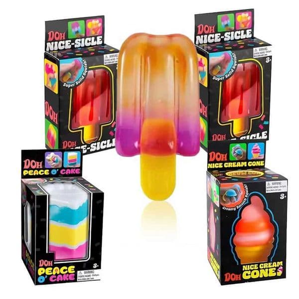 Schylling Needoh Nice Cube sensory toy stress relieving block pinch relieve stress puzzle and release Z260512