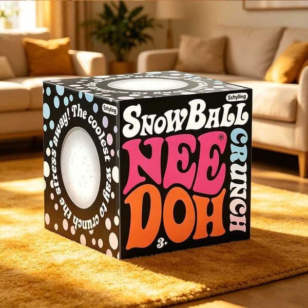NeeDoh Snow Ball Crunch Snow Ball Crunch ice Cube Sensory Stress Relieving Blocks Squishy Pressure Ball Kid Adults Gifts X260511