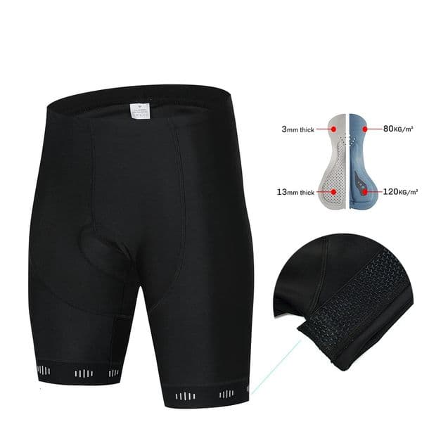 Raudax Mens Black Cycling Shorts MTB Sports Team Bike Riding Gear Top Quality Bicycle Clothing with Reflective 3 Types 260511