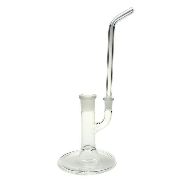 Goodsstore 9.5 Inch Detachable Smoking Pipe Standing Sherlock Clear Thick J Hook Adapter 14mm 18mm Female Bong