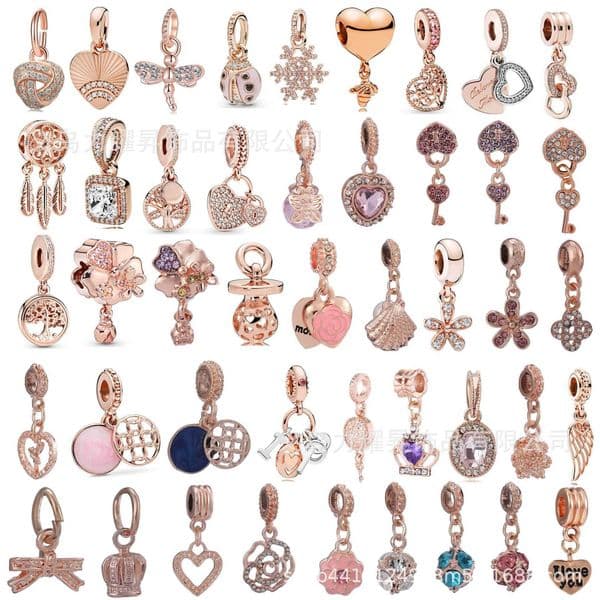 Rose Gold Heart Shell Rose Flower Bracelet Necklace Accessories L2605126D4Z