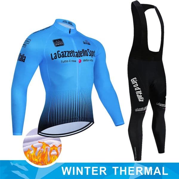 Tour De Italy DITALIA Cycling Clothes Mens Blouse Uniform Costume Bike Fleece Jersey Sports Set Pants Man Bicycle Clothing Bib 260512