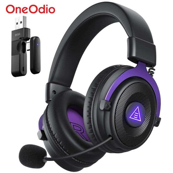 Oneodio EKSA E900 WT 2.4G Wireless Gaming Headset Tri-Mode Over Ear BT Headphones Gamer With Mic RGB For PC 4 5 80Hr 26Y0512
