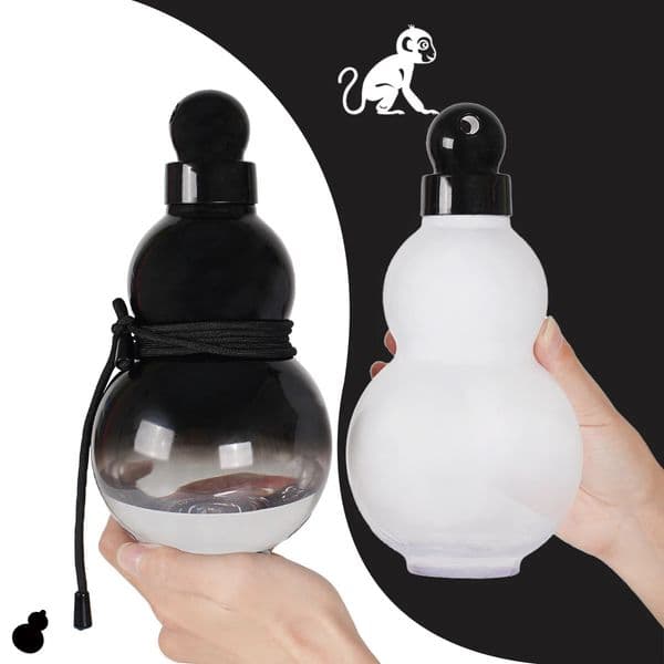 950ML Gourd Shaped Water Bottle Sports Plastic Drink bottle with Carry Strap Direct Drink for Hiking Camp 260511