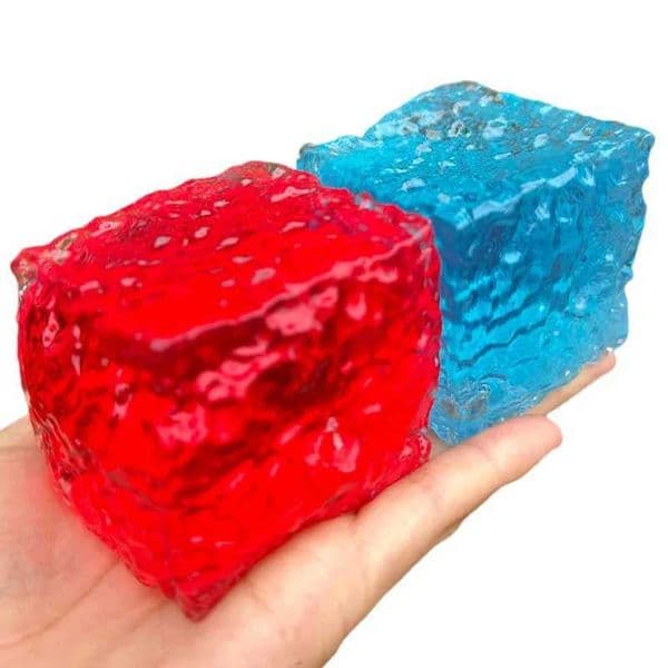 Squishy Ice Skin Maltose Fidget Toy Shiny Square Stress Relief Squeeze Toy Soft Cube Slow Rebound Toy for Friend Festival Gifts Z260512