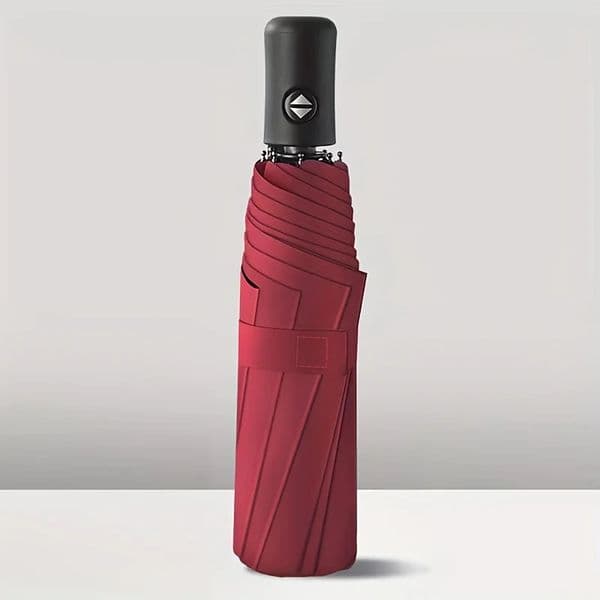 Automatic Open Close Umbrella Compact Windproof Travel for Men Women Solid Color 3Fold n 260512