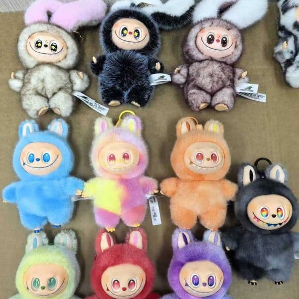 Labubu Heartbeat Macaron Plush Doll Party Series 3 Vinyl Trendy Toy Pendant L2605125L8M