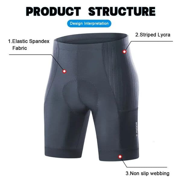 X-TIGER Cycling Shorts Men Double Cushion Pad MTB Road Anti Slip Bike Shorts 7 Hours Ride Breathable Lycra Shorts 260511