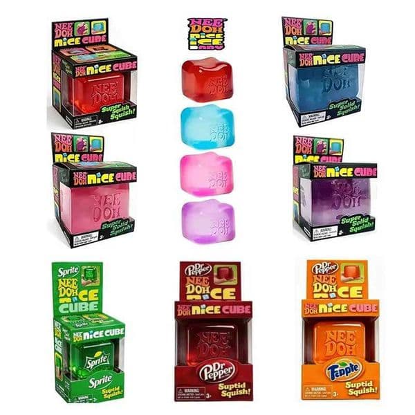 Brand-New Nee Doh Nice Cube Model Soft Squishy Toy Blind Box Sensory Stress Reliever Fidget Tool For Anxiety Relief Premium Adul H260512