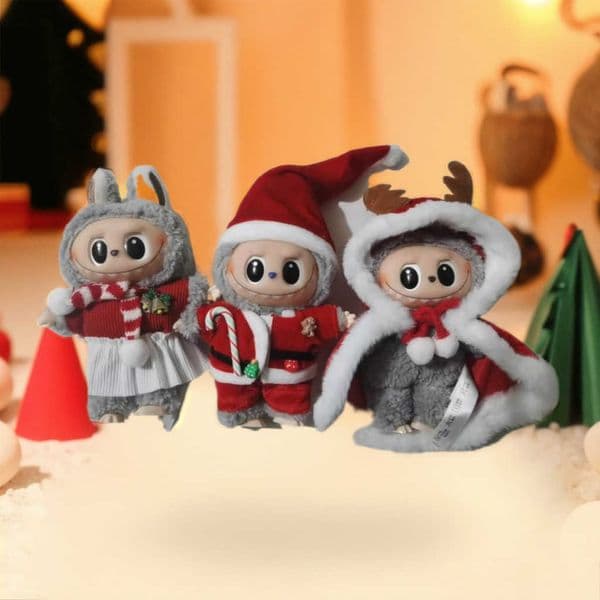 Clothes only First and second generation Labubu clothes New Year Tang suit Christmas outfits vinyl Labubu doll clothes L260512EWX6