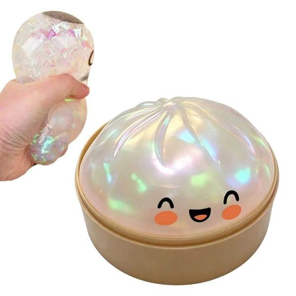 Realistic Crystal Steamer Bun Slow Rising Squishy Toy Soft Dumpling Stress Ball Reusable Fidget Desk Toy Children Fun Relax GiftT260512