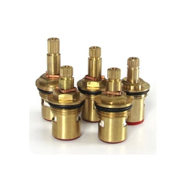 Luxury Designer Decor room Nozzle Replacement: Single Double Tooth Faucet Cartridge, 47/52Mm Brass 1/4 Turn G1/2 Ceramic Disc Valve For Hot 15