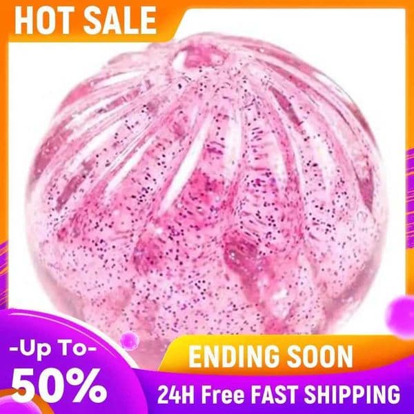Glitter Dumpling Fidget Toy Soft Dumpling Bun Simulation Fidget Toy Birthday Party Favors Gifts for Kids and AdultsT260512