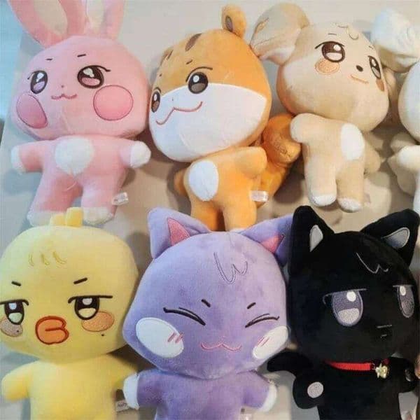 HOT Kpop ATEEZ Seonghwa Hongjoong Plush Figures Yunho Yeosang San Mingi Wooyoung Jongho 10/20CM Fans Collections Gifts 26Y0512