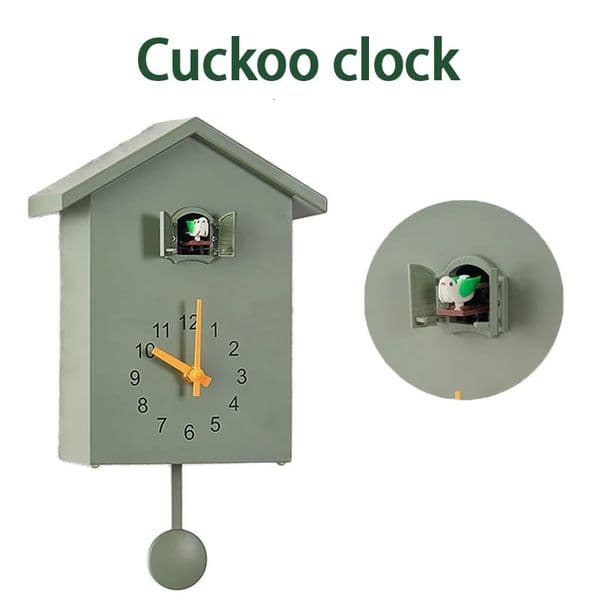 20x25cm Cuckoo Quartz Wall Clock Modern Bird Home Living Room Hanging Watch Horologe Clocks Timer Office Decoration Gifts 260507
