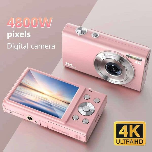 4K Digital Camera HD 48MP Autofocus Vlogging Camcorder with 2.8' Large Screen for Kids Adults Photography 26L0512
