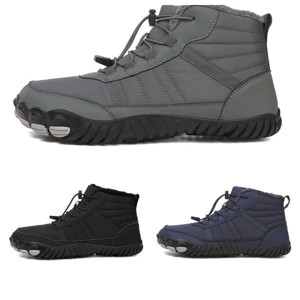 2026 Cold Weather Insulated Ankle Boots Mens Non Slip Fur Lined Snow Boots For Winter Outdoor Work And Activities