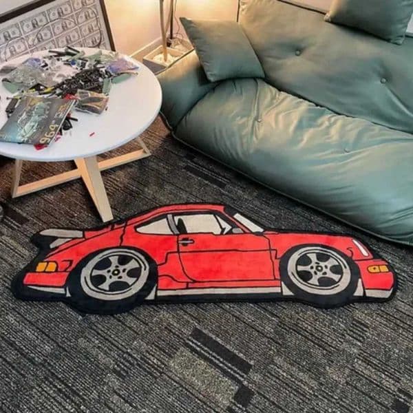 VIKAMA Colorful Small Car Trend Carpet Bedside Closet Room Living Room Gaming Room Thick Carpet Home Decoration T260512