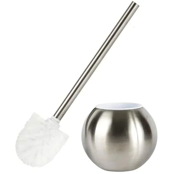 Toilet Brush and Holder 1 Pack 304 Stainless Steel Toilet Brush and Holder Set for Bathroom Toilet-Ergonomic 260511