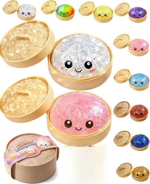 2026 New perfume New Steamed Bun Perfume Squeeze Simulation Bao Stress Relief Fidget Toy With Beads Sparkles Soft Squishy Cologne Sensory Decompression Accessor