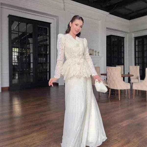Amazon European American cross-border spring autumn new elegant and stylish long-sleeved long dress set