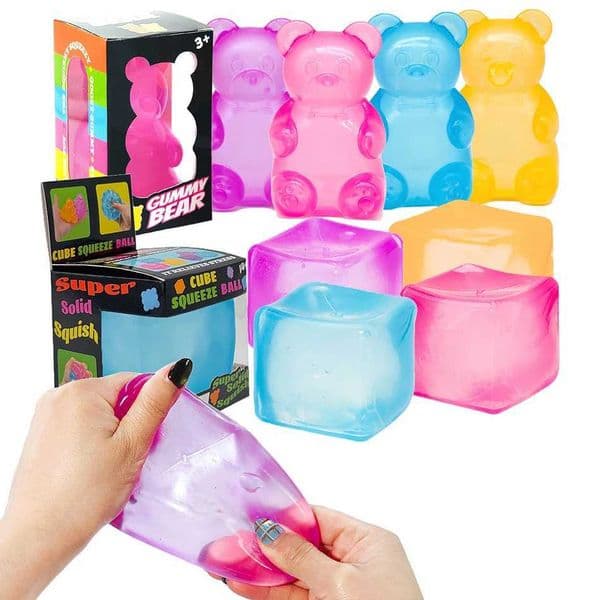 Schylling Needoh Nice Cube Sensory Stress Relief Anxiety Sensory Tool for Focus ADHD Office Desk Calming Gadget H260512