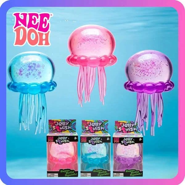 Hot Selling Schylling NeeDoh Fuzz Ball Jellyfish Squishy Blind Box Soft Squeeze Toy Stress Anxiety Relief Stress Sensory GiftT260512
