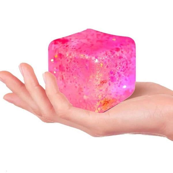 Stress Cube Squishy Stress Balls for Anxiety Stress Relief Slow Rising Sparkling Malt Sugar Squeeze Toy for KidsT260512