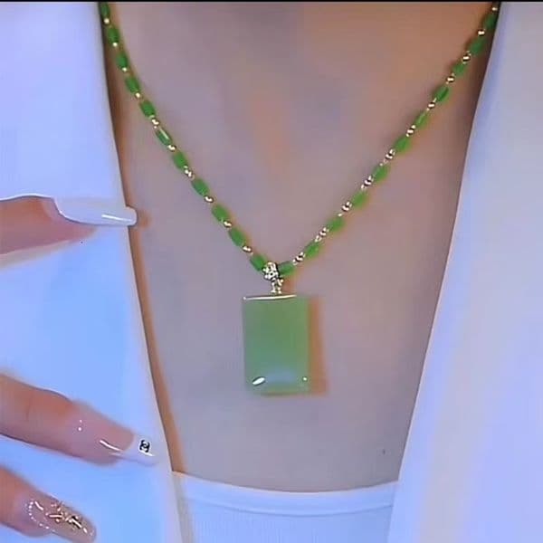 Chain For Man Peace Well-Being Pendant Necklace Men And Women, Chinese Style Retro Fortune Amulet, woman necklace Versatile Collarbone Chain Accessory, Live Str