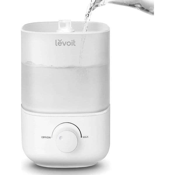 LEVOIT Top Humidifiers Bedroom, 2.5L Tank Large Room, Easy to Fill Clean, 28dB Quiet Cool Mist Air Humidifier Home Baby Nursery & Plants, Auto Shut-off for