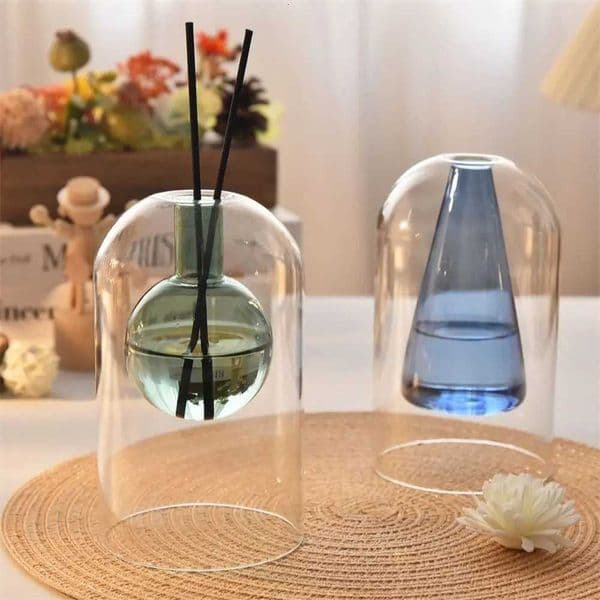 Creative Aromatherapy Diffuser Bottle Minimsm with Diffusers Sticks Glass Essential Oil Diffuser Exquisite 130/200MLJ260512