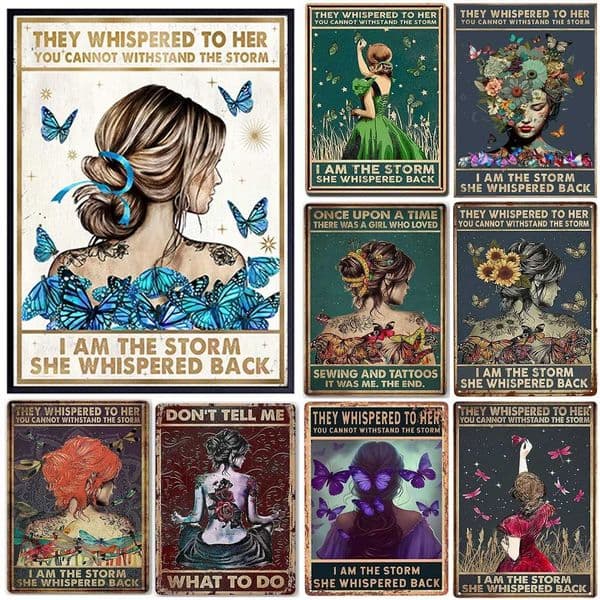 I Am The Storm Plaque Metal Tin Signs Wall Decoration Vintage Art Posters Iron Painting for Man Cave Home Cafe Garden Club Bar T260512