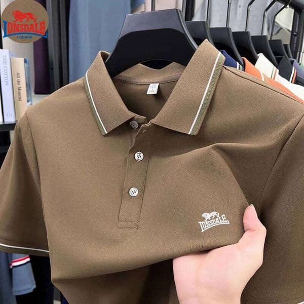 Men's Polo Shirt with Exquisite Embroidery Logo on the Chest in Summer Cool Business and Casual Style Comfortable Breathability 26Y0512