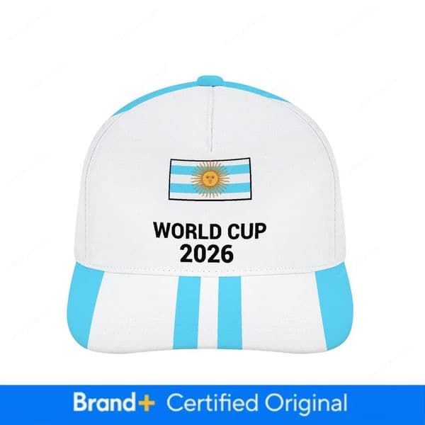 Argentina National Team Baseball Cap Adjustable Football Hat