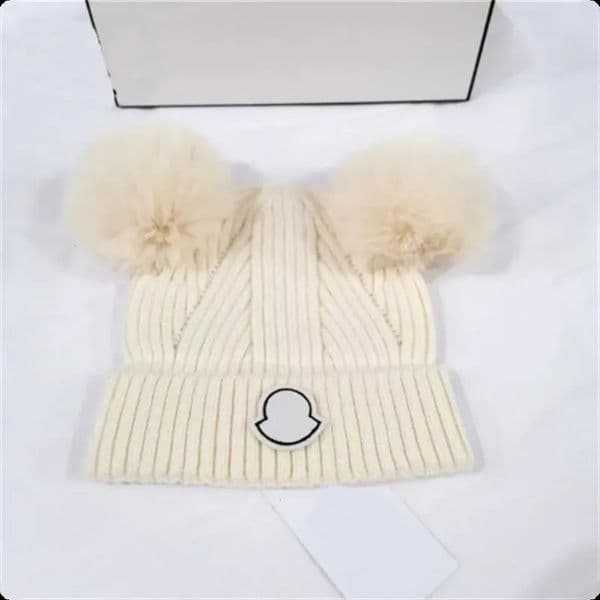 2026 Kid Hair Accessories Designer Kids Autumn Winter Skull Cap Children Warm baby hair clip cute Knitted Caps Balls Top Decoration For Newborn Baby Beanies Unisex