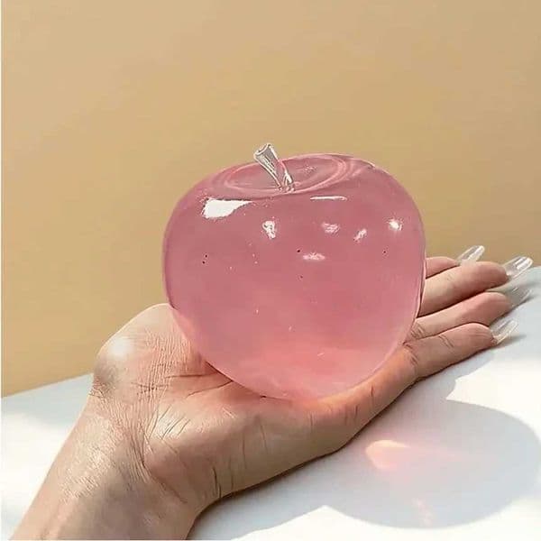 Crystal Apples Stress Ball Soft Ultra-Thin Skin Smooth Texture Sensory Toy Office Desk Relaxation Anti-Stress Gift Z260512