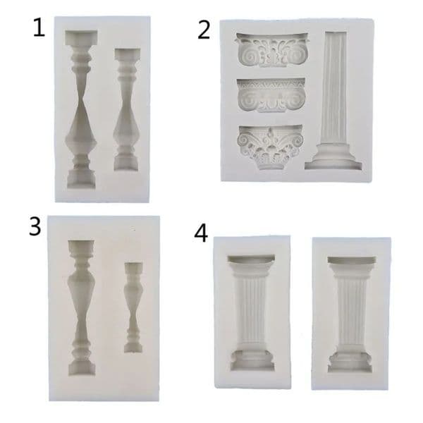 Luxury room Designer Decor Ancient Greek Column Casting Mold - Roman Pillar Sugarcraft Epoxy Resin Art Tool Decoration For Home 6