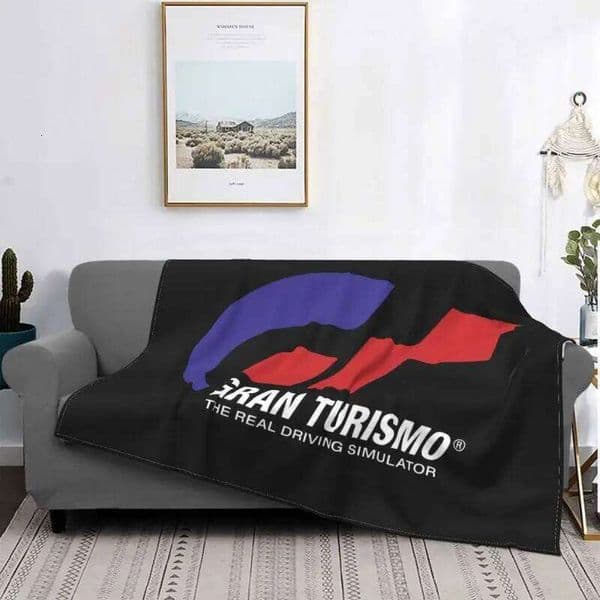 Gran Turismo Racing Simulation Game Blanket Thick On Couch Comfortable Faux Fur Mink Machine Washable J260512
