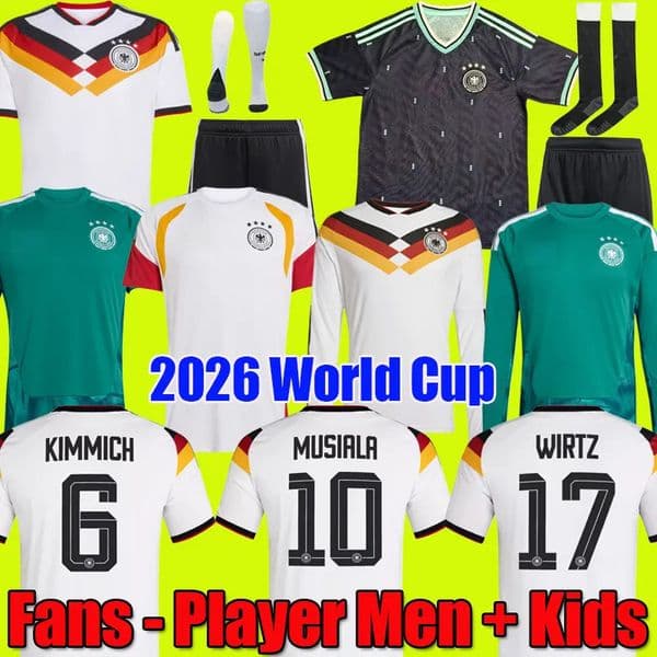 Germany jersey 2026 World Cup 26 soccer jerseys Kit Women football shirts men kids set goalkeeper Deutschland HAVERTZ GNABRY Long sleeves goalkeeper training