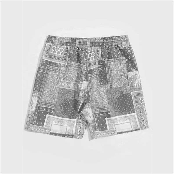 Trend Bandana Paisley Graphic Beach Short For Men Summer Fashion 3D Printed Swim Trunks Casual Streetwear Hawaiian Short Pants L260512