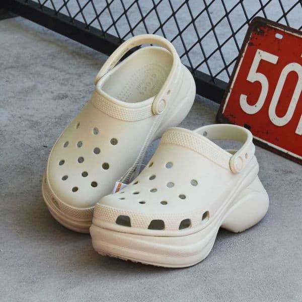Height-increasing Little Whale Womens Beach Shoes Lightweight Two-Way Wear Sandals 206302 L2605138BGH