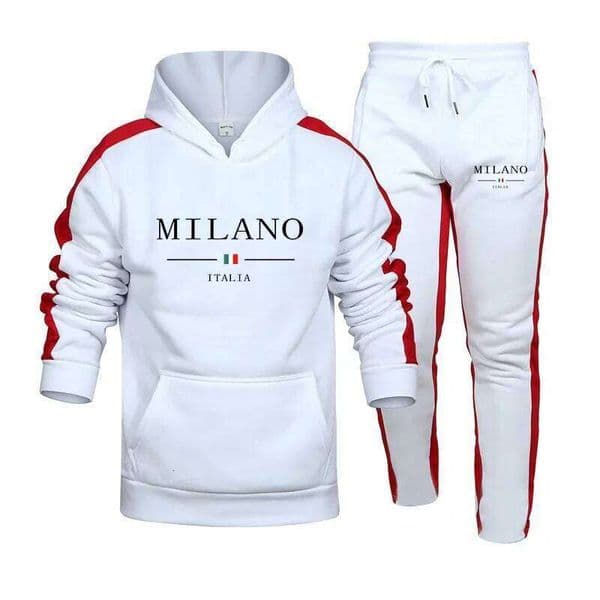 Hot Sales Mens Tracksuit Printing Casual Hooded Sweatshirt 2 Piece Set Daily Jogging Men's Clothing Sports Suit Streetwear 2025 W260513