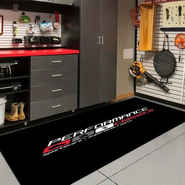 Performance ics Motorcycle Mat Anti-Slip Garage Floor Mat for Motorbike Parking Absorbent Biker Racing Style Home Decor T260512