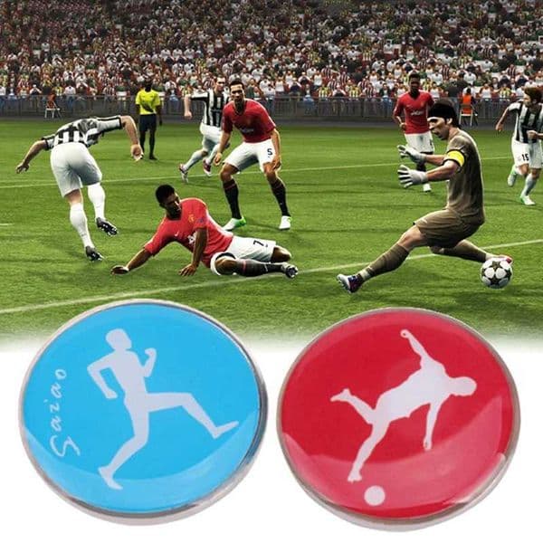 1/2/5pcs Referee Side Toss Coin Double Face Sports Football Pattern Soccer Volleyball Flip Coin Souvenirs Gift For Kids AdultsJ260513