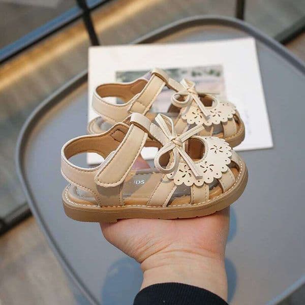 Summer Baby Girls Cut-Outs Lace Princess Children Sandals Anti Slip Soft Sole Toddler Kids Beach Shoes Size 21-30 26W0513
