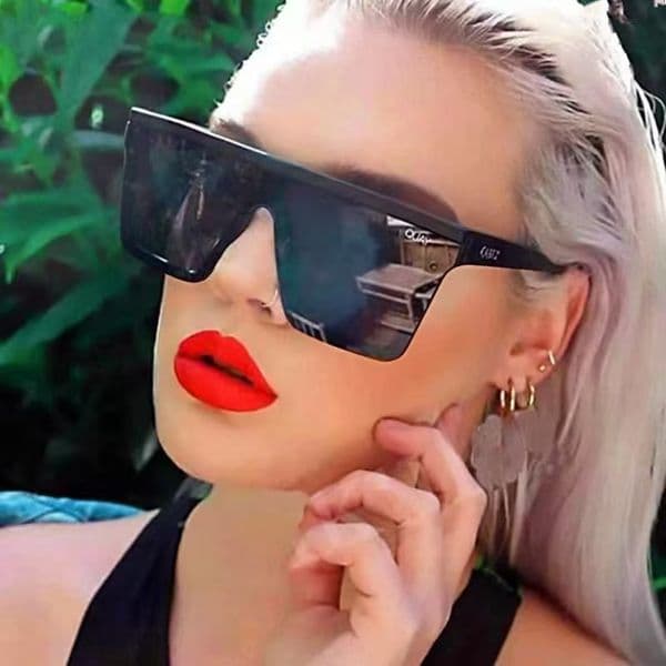 Modern Classic Style Square Lens Sunglasses by Quay Optics